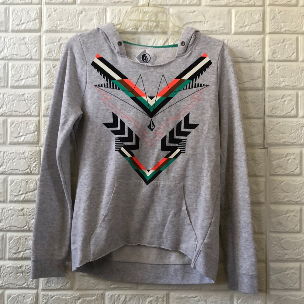 Volcom high low sweatshirt‎ hoodie pullover